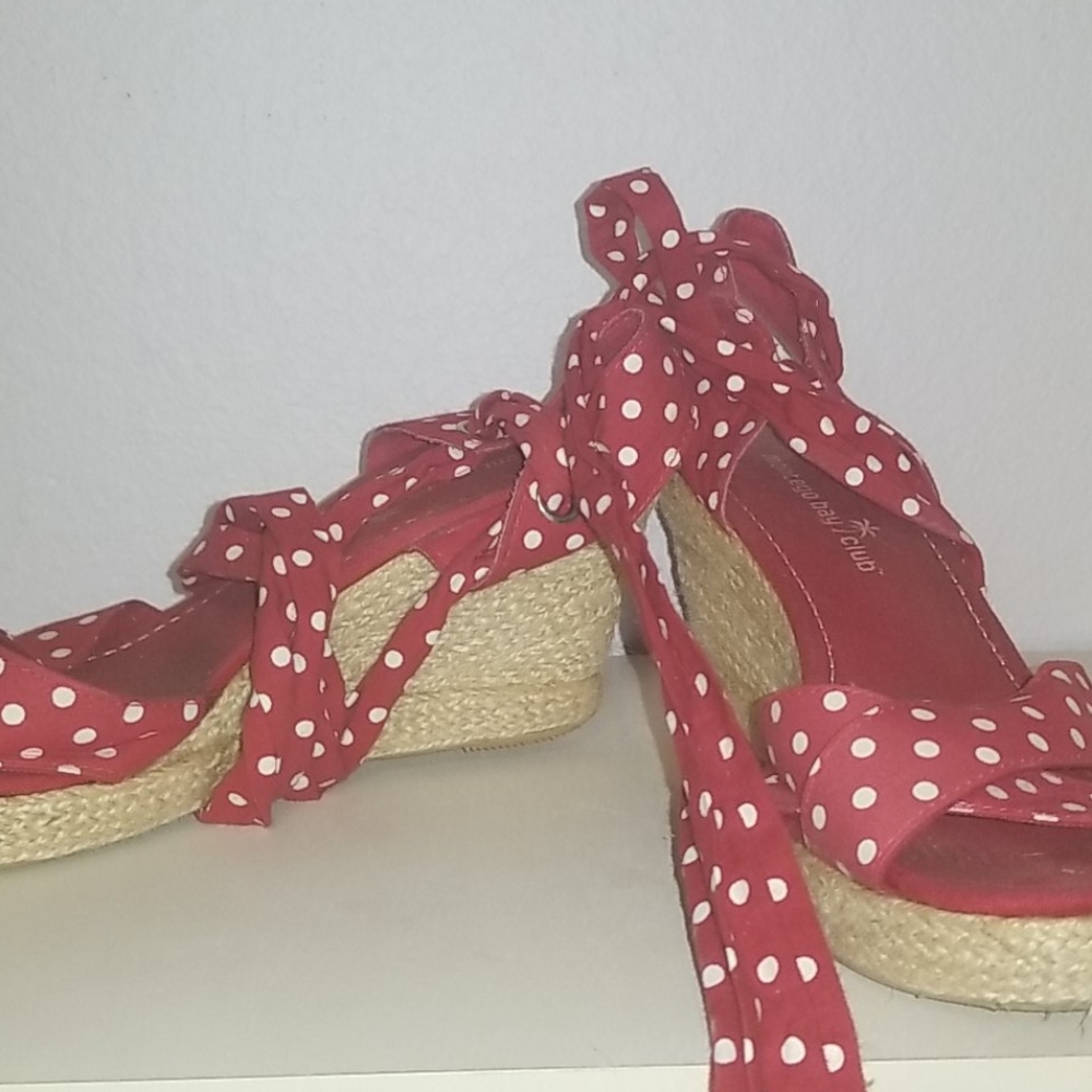 Lace Up Wedges Size 7 1/2